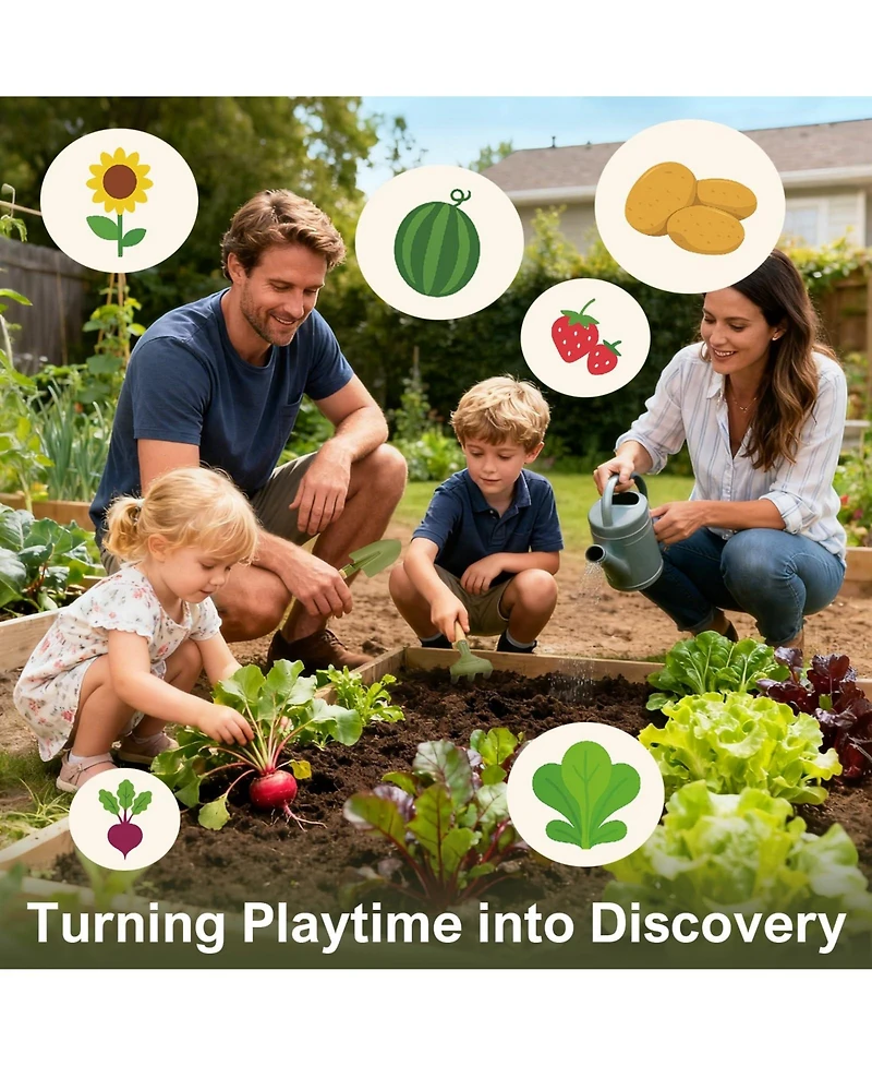 Xdovet Gardening Tools Kit Wheelbarrow House 3-5