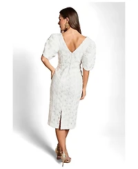 Coast Women's Floral Pleated Sleeve Pencil Dress