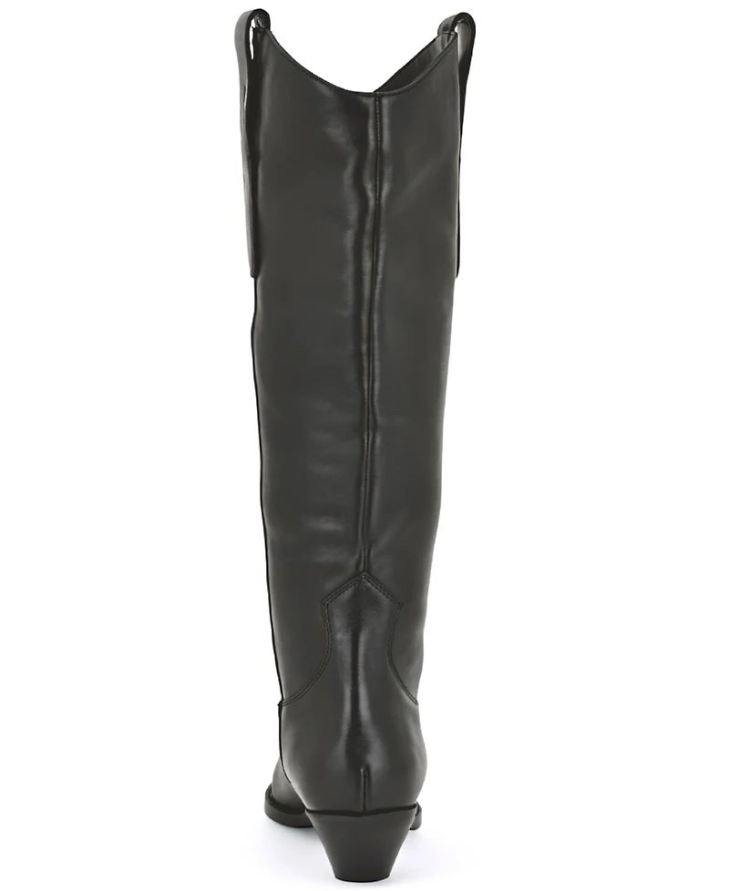 Nine West Women's Asken Western Block Heel Dress Boots