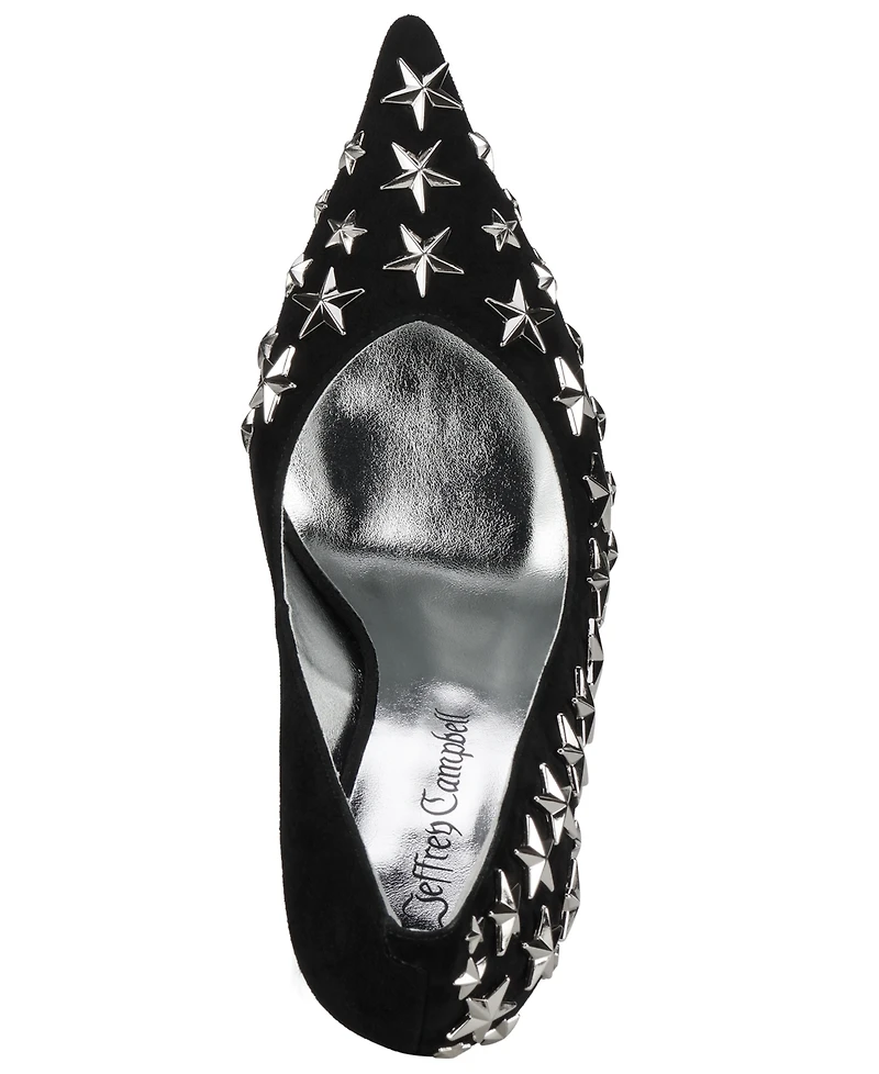 Jeffrey Campbell Women's Strpwr-hi Star-Studded Pumps