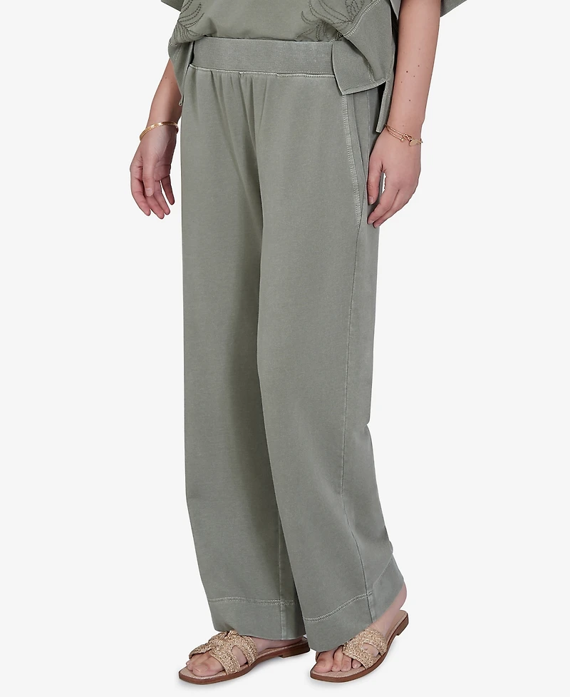 Ruby Rd. Petite Snow Wash Elastic Waist Pants