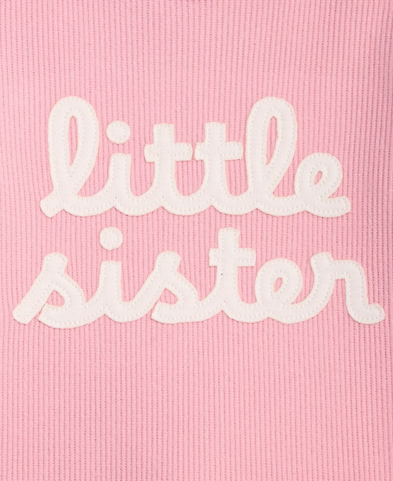 First Impressions Baby Girls' Little Sister Bodysuit & Pants, 2-Piece Set, Macy's Exclusive