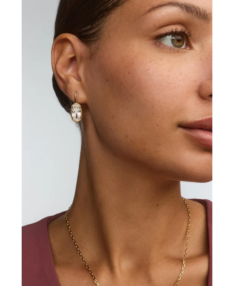 Kendra Scott Cubic Zirconia Lee Luxe Oval Drop Earrings