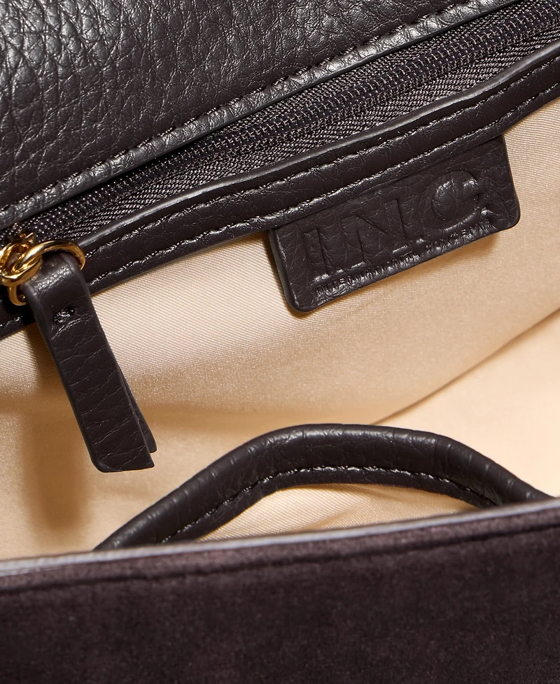 I.n.c International Concepts Ajae Faux-Suede Stud Shoulder Bag, Macy's Exclusive