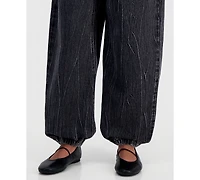 Madden Girl Juniors' Balloon-Leg Jogger Jeans