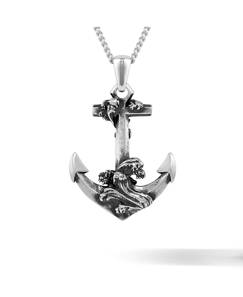 Vincero Waves Anchor Pendant 21" Chain