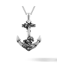 Vincero Waves Anchor Pendant 21" Chain
