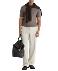 Reiss Men's Chad Fine Rib Crew Neck T-Shirt