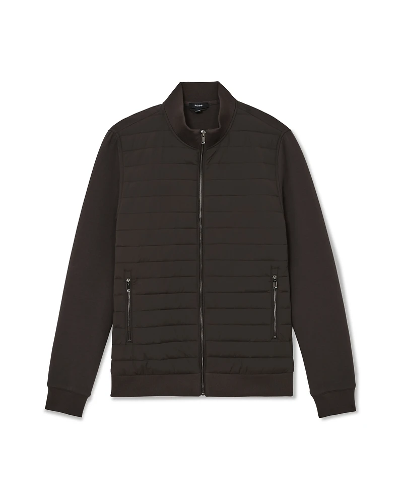 Reiss Men's Freddie Quilted Hybrid Jacket