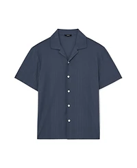 Reiss Men's Frederick Jacquard Cuban Shirt