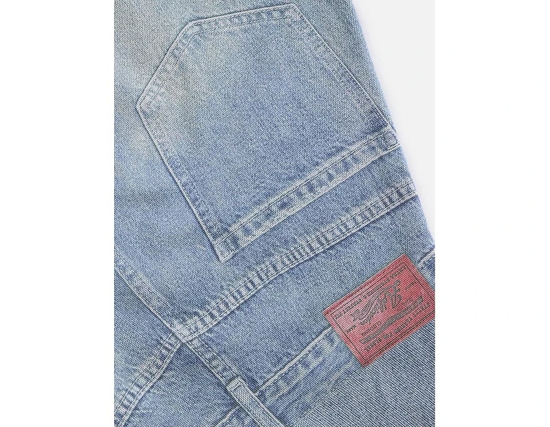 Aelfric Eden Men's Inverted Graphic Baggy Barrel Jeans