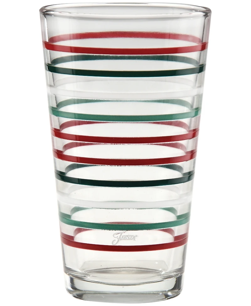 Fiesta Holly Berry Christmas Tapered Cooler Glasses, Set of 6