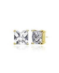 Sterling Silver Cubic Zirconia Square Studs