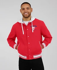 Darius Rucker Collection by Fanatics Men's Red Philadelphia Phillies Full-Snap Hooded Jacket