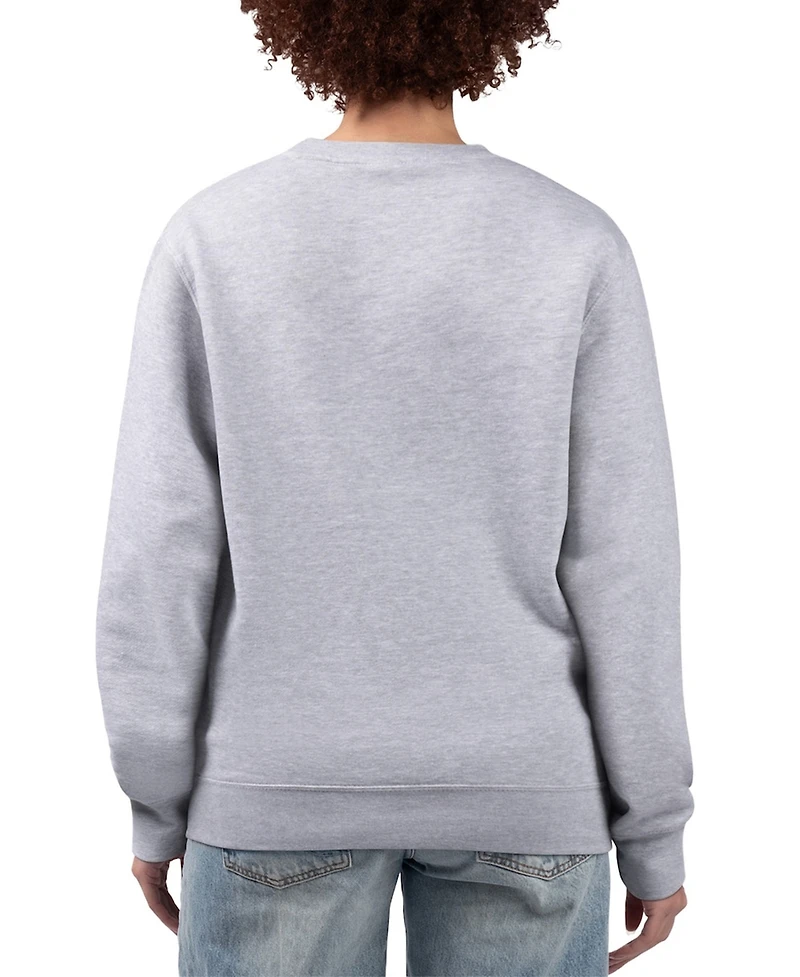 G-iii 4Her by Carl Banks Women's Heather Gray San Diego Padres Flowers Graphic Pullover Sweatshirt