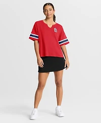 Fanatics Women's Red St. Louis Cardinals Curl Route T-Shirt