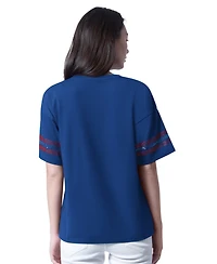 G-iii 4Her by Carl Banks Women's Royal Kyle Larson Fan Catch T-Shirt