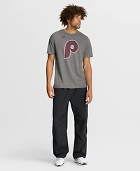 Nike Men's Heather Charcoal Philadelphia Phillies Cooperstown Logo Tri-Blend T-Shirt