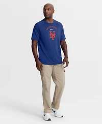 Nike Men's Royal New York Mets Authentic Collection Batting Practice Pre-Game Raglan Dri-fit T-Shirt