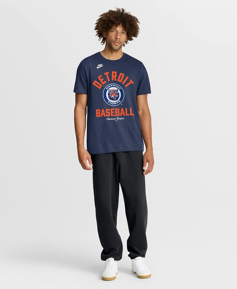 Nike Men's Navy Detroit Tigers Cooperstown Collection T-Shirt