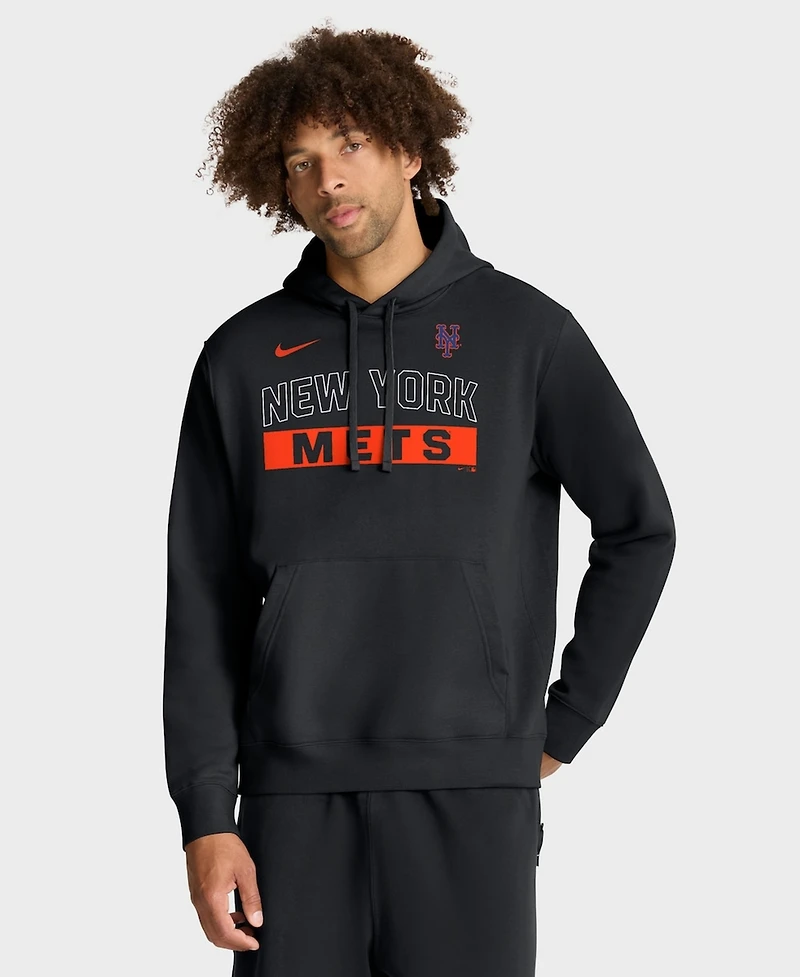 Nike Men's Black New York Mets Primetime Club Hoodie