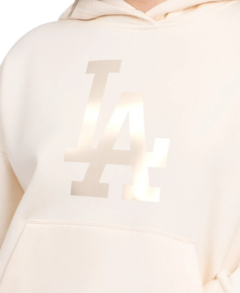 Starter Women's Cream Los Angeles Dodgers Pastel Relaxed Hoodie
