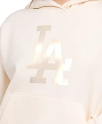 Starter Women's Cream Los Angeles Dodgers Pastel Relaxed Hoodie