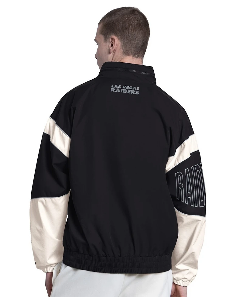 Starter Men's Black Las Vegas Raiders The Gust Full-Zip Hoodie
