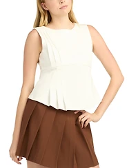 Bcx Women's Asymmetrical Pleated Top