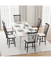 Costway Dining Chairs with Removable Seat Cushions for Room, Kitchen