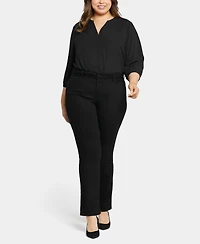 Nydj Plus Marilyn Straight Jeans