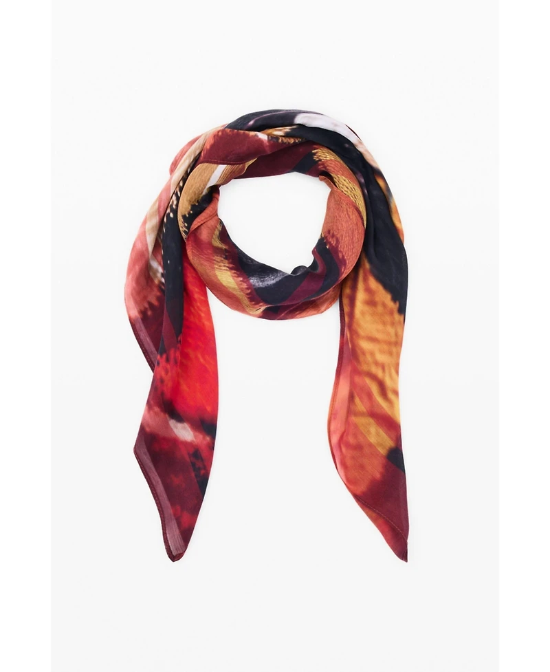 Desigual Women's Butterfly scarf