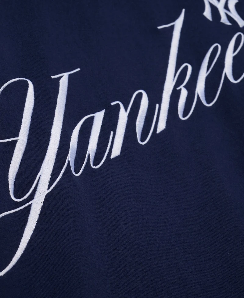 Mitchell & Ness Women's Navy New York Yankees Script Sweatshirt