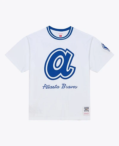 Mitchell & Ness Men's White Atlanta Braves Cooperstown Collection Arctic T-Shirt