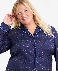 Disney | Macy's Plus Sorcerer's Apprentice Mickey Satin Pajama Set, Exclusive