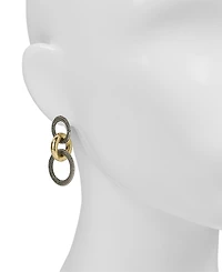 Patricia Nash Caviar Collection Double Ring Earrings
