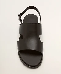 Mango Men's Leather Strap Sandals