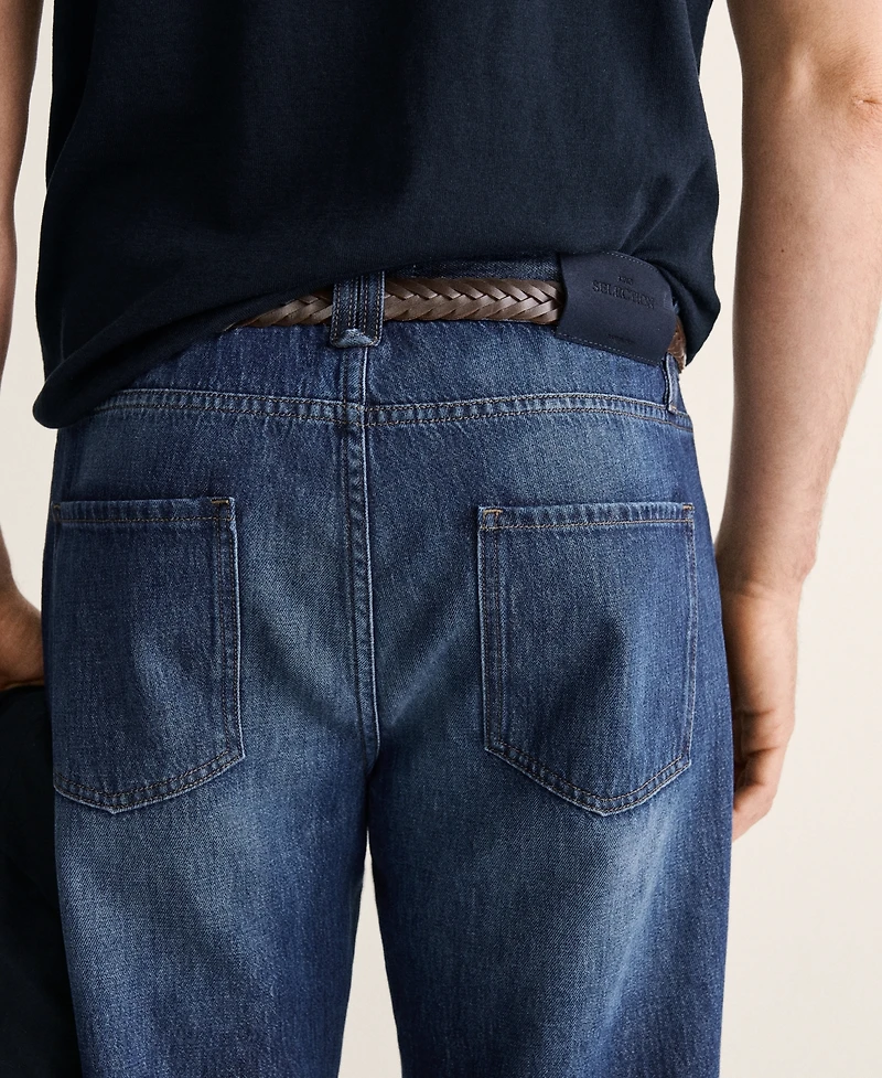 Mango Men's Cotton Regular-Fit Jeans
