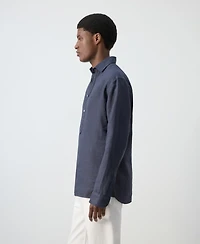 Mango Men's Linen Relaxed Fit Shirt
