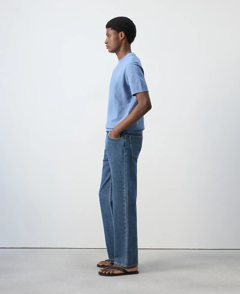 Mango Men's Cotton Relaxed-Fit Jeans