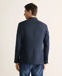 Mango Men's Slim Fit Double-Breasted Suit Blazer