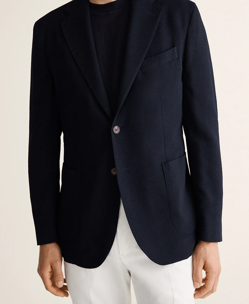 Mango Men's Slim-Fit Wool Blazer