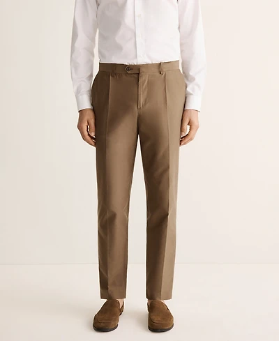 Mango Men's Slim-Fit Lyocell and Cotton Suit Pants