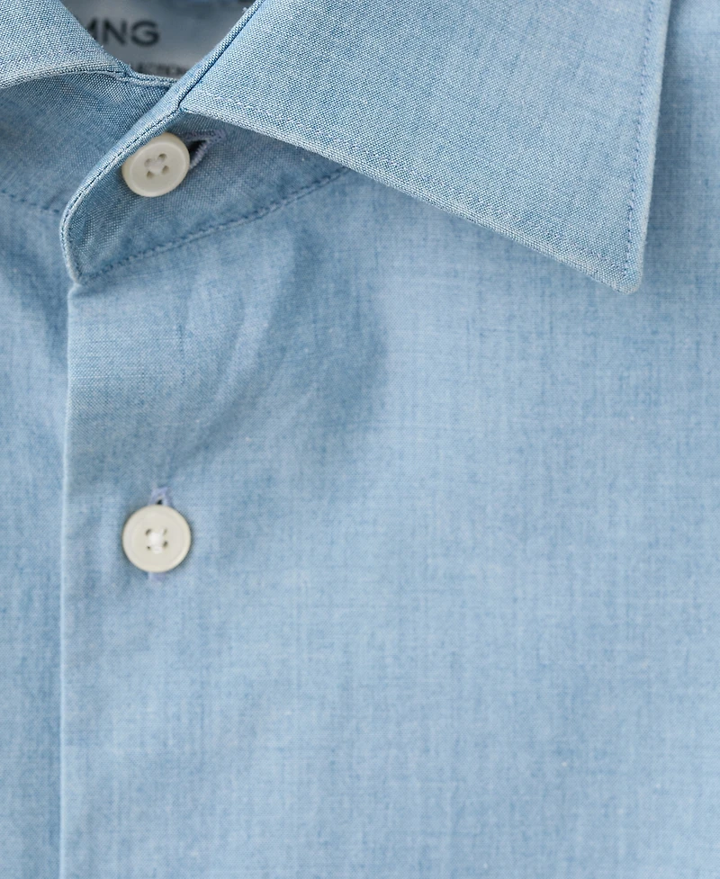 Mango Men's Cotton Slim Fit Shirt