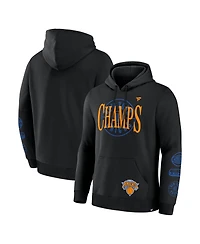 Fanatics Men's Black New York Knicks 2026 Nba Champions Elevated Legacy 2-Hit Pullover Hoodie