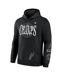 Fanatics Men's Black San Antonio Spurs 2026 Nba Champions Elevated Legacy 2-Hit Pullover Hoodie