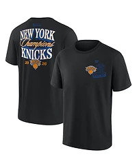 Fanatics Men's Black New York Knicks 2026 Nba Champions Elevated Legacy Heavyweight T-Shirt