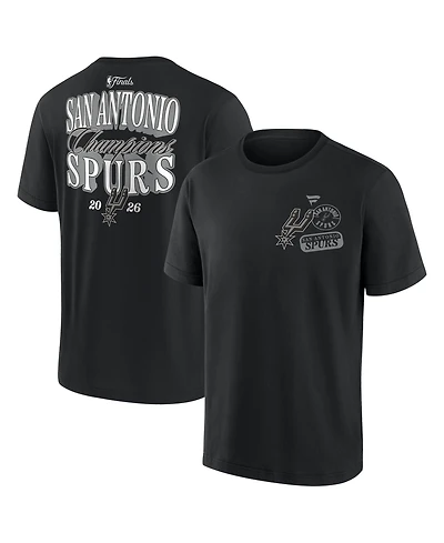 Fanatics Men's Black San Antonio Spurs 2026 Nba Champions Elevated Legacy Heavyweight T-Shirt