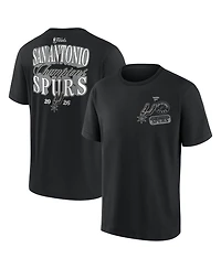 Fanatics Men's Black San Antonio Spurs 2026 Nba Champions Elevated Legacy Heavyweight T-Shirt