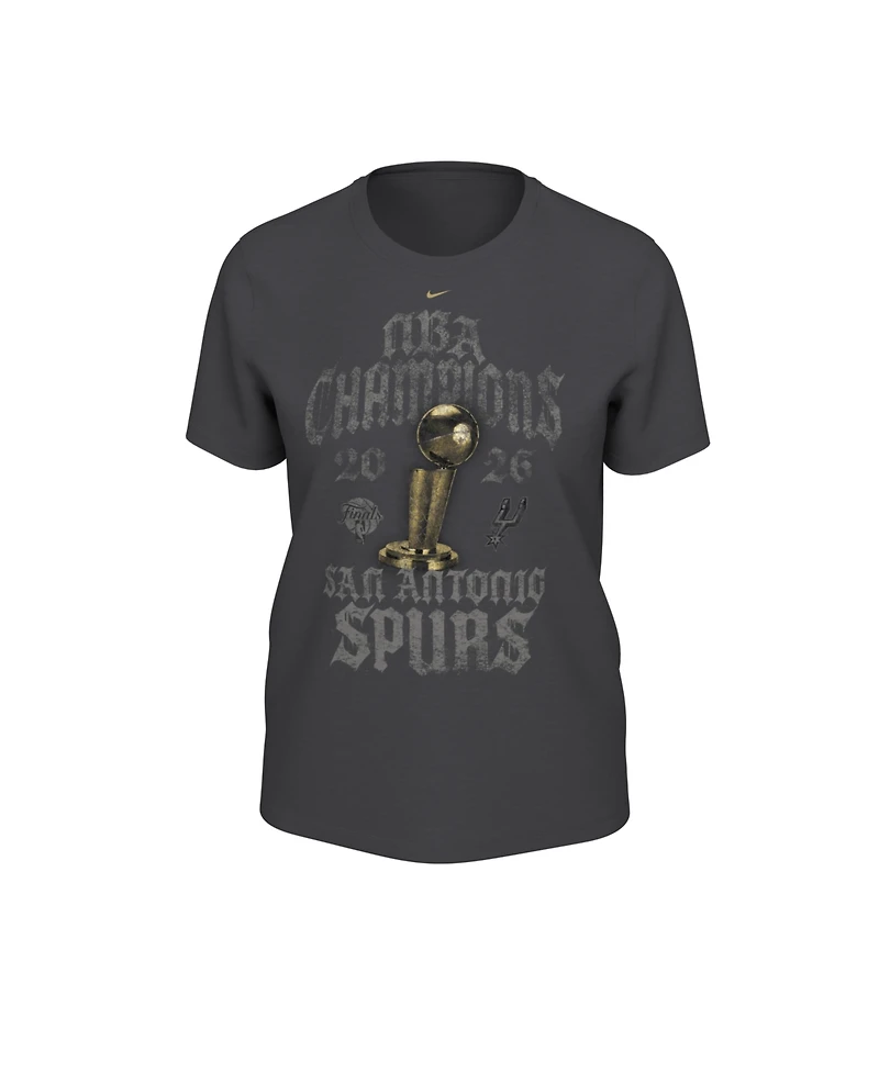 Nike Women's Gray San Antonio Spurs 2026 Nba Champions Locker Room T-Shirt